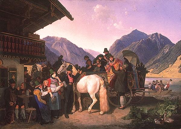 HESS, Heinrich Maria von Sankt Leonhardsfest in Fischhausen am Schliersee Norge oil painting art